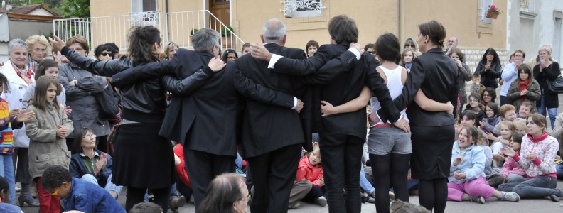 l'équipe CIA, spectacle Rien que des Hommes. crédit photo : Michel Wiart